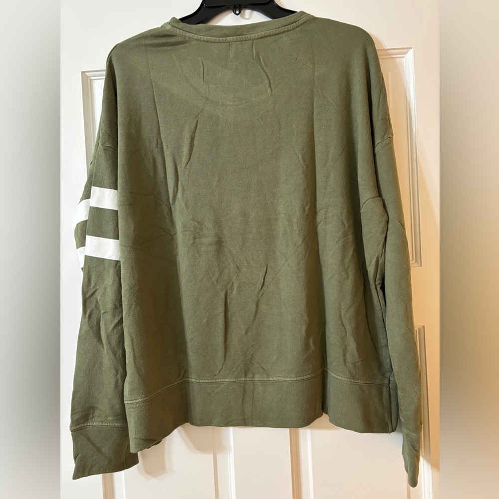 NWT SUNDRY Stripe Oversized Sweatshirt, size 2 (Medium) - Picture 2 of 4